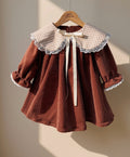 Robe Belle Rive - Velours noisette