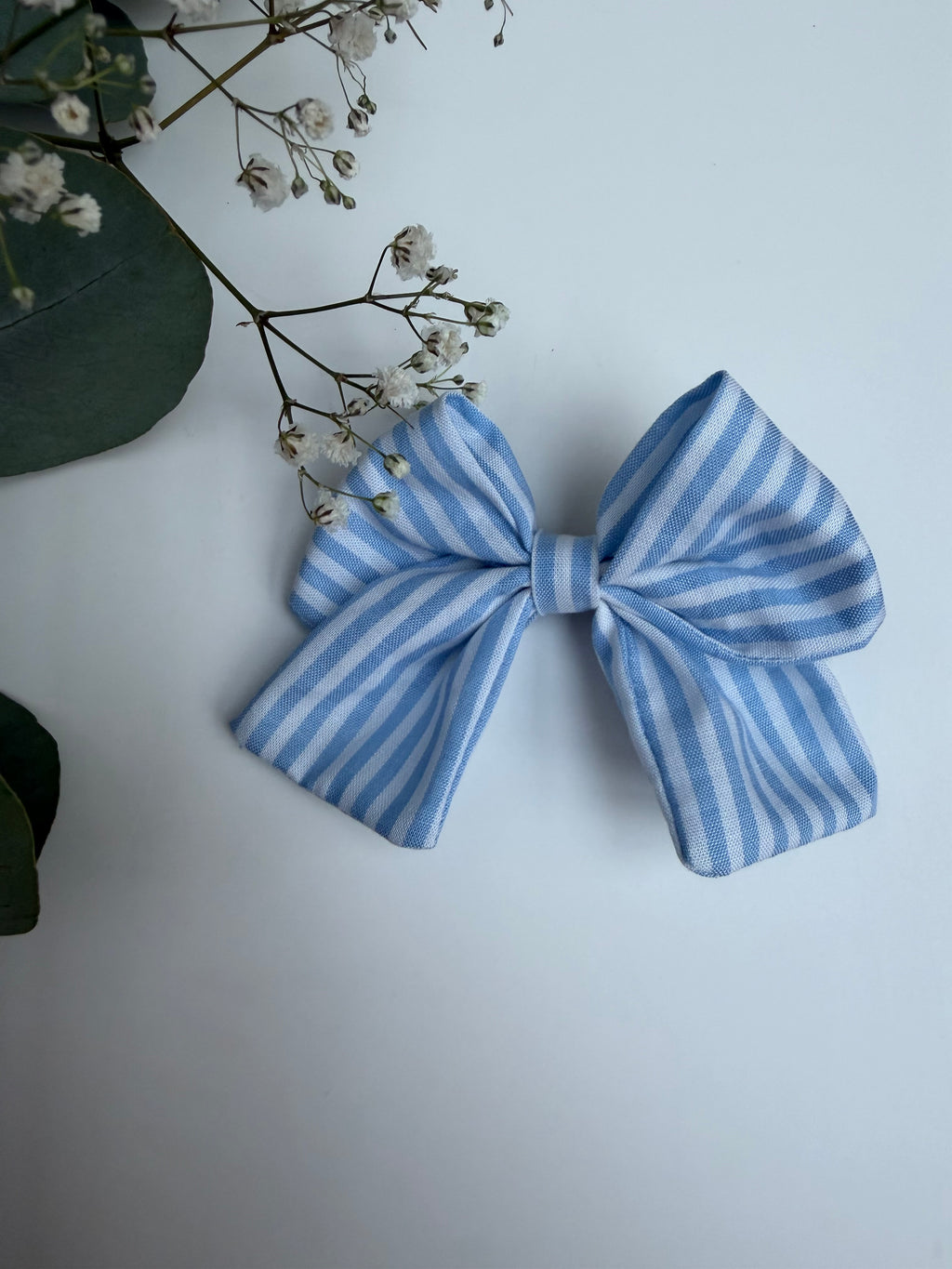 Barrette Estérel rayures bleues
