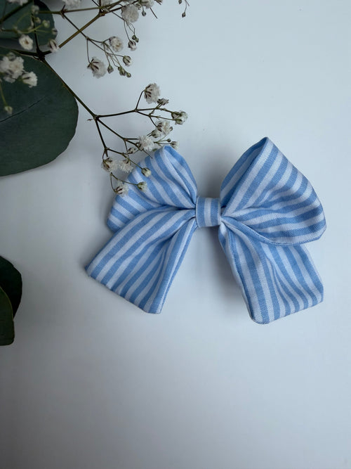 Barrette Estérel rayures bleues
